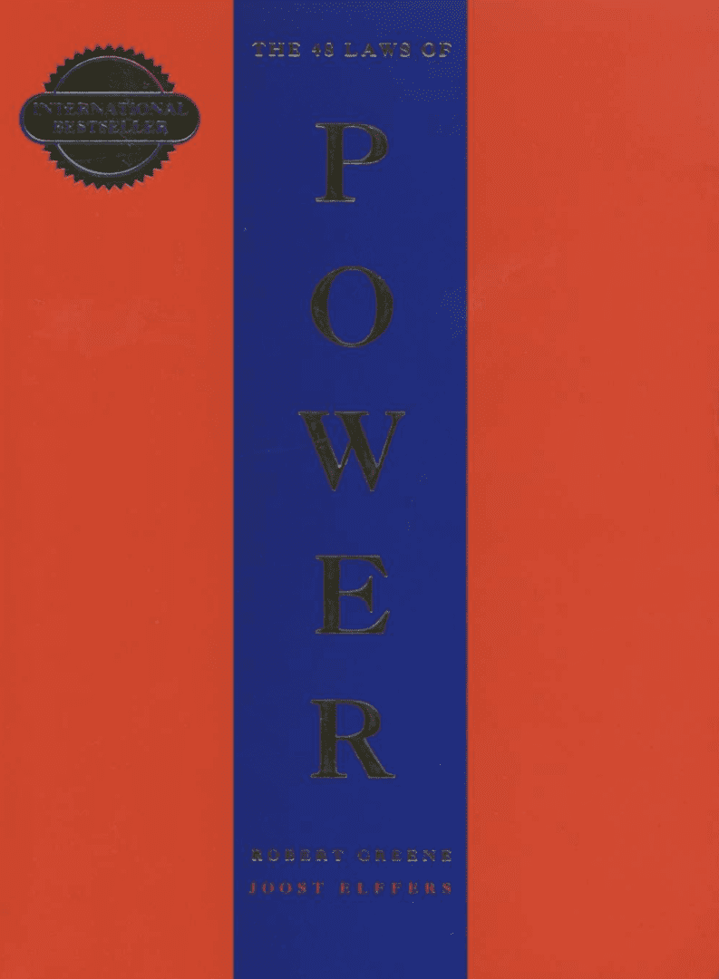 A red and blue book cover with the word power written in black.